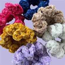 Load image into Gallery viewer, Crochet Velvet Scrunchie (Ready to Ship)
