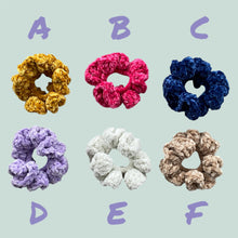 Load image into Gallery viewer, Crochet Velvet Scrunchie (Ready to Ship)
