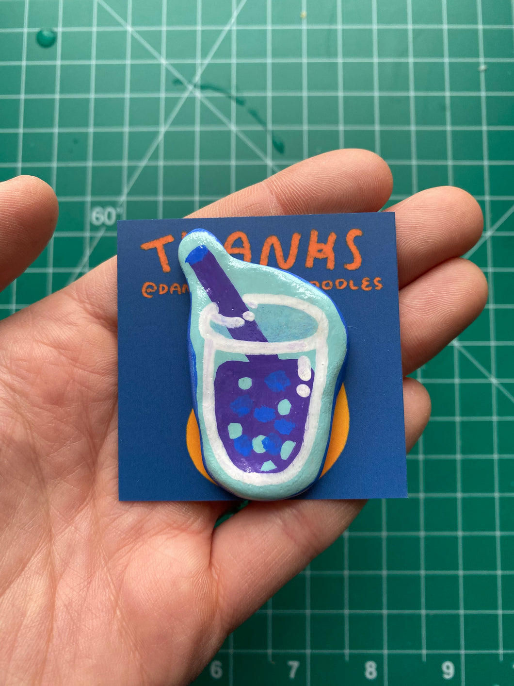 Boba Clay Pin